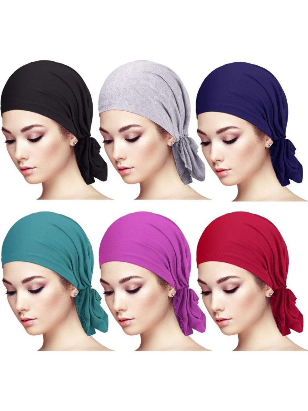 Stylish Slip-On Pre-Tied Head Scarves for Women | Fashionable Hair Accessories